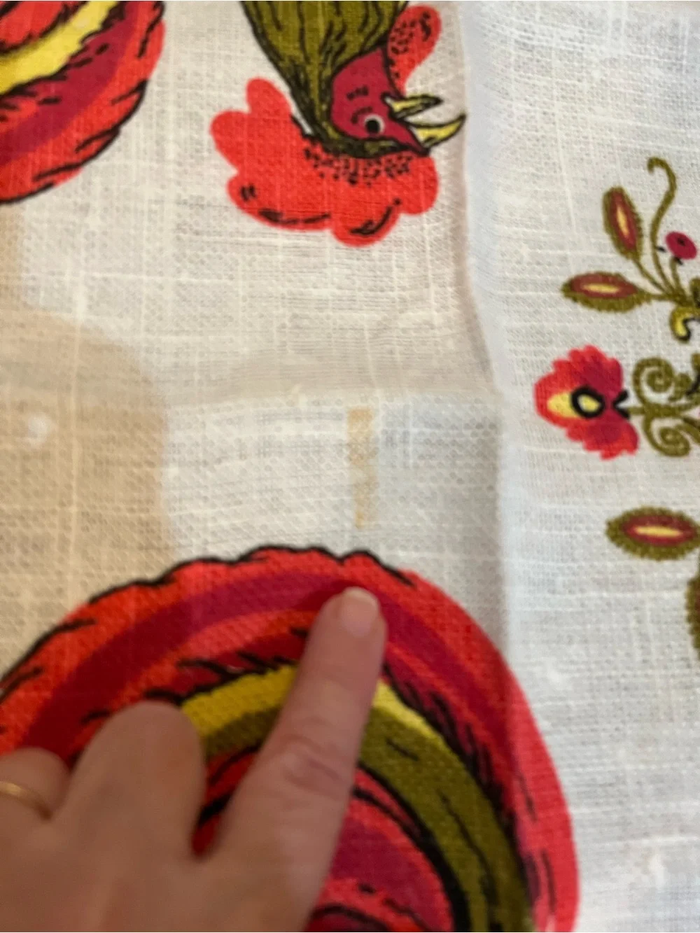 Vintage  Kitchen Dish Tea Towel LINEN  New Old Stock NOS  Roasters